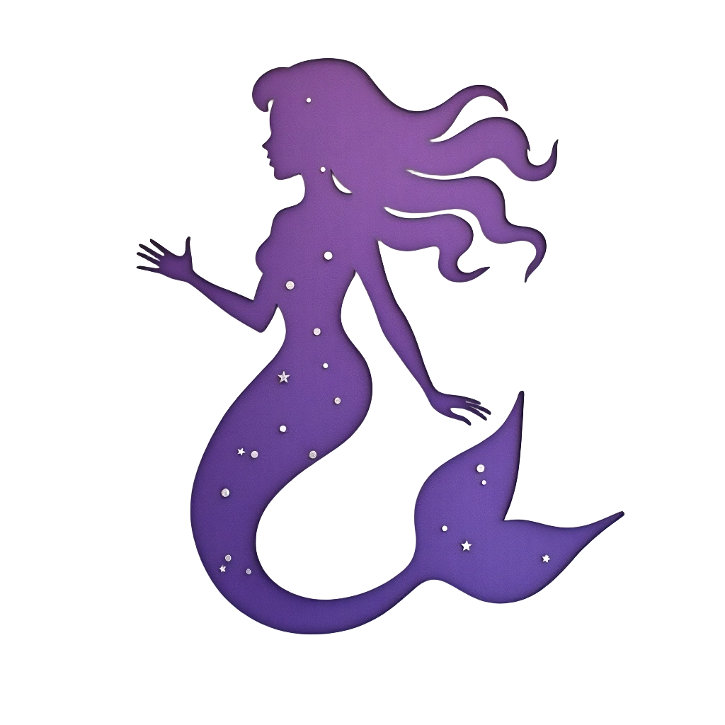 Celestial Mermaid Silhouette